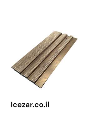 חיפוי קיר 3D פולימרי צבע פליז מנוסר - מחיר ל1 יחידה : image 1