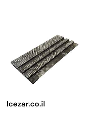 חיפוי קיר 3D פולימרי צבע שחור כסוף מנוסר - מחיר ל1 יחידה : image 1