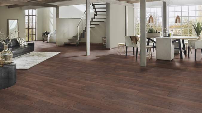 פרקט למינציה תוצרת גרמניה SUPER NATURAL אגוז מעושן מוברש  : image 2