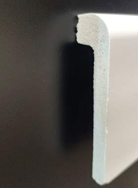 פנל פולימרי לבן כיסוי מעוגל 10 ס"מ (מחיר ל1 מטר רץ) : image 3
