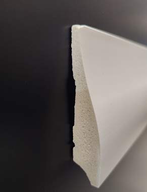 פנל פולימרי לבן גלי מעוצב 8 ס"מ (מחיר ל1 מטר רץ) : image 3