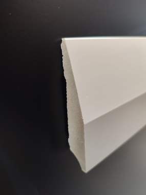 פנל פולימרי לבן זוויתי קו נקי 8 ס"מ (מחיר ל1 מטר רץ) : image 3