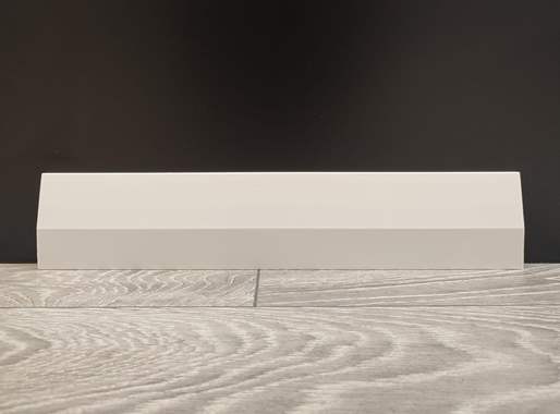 פנל פולימרי לבן זוויתי קו נקי 8 ס"מ (מחיר ל1 מטר רץ) : image 2