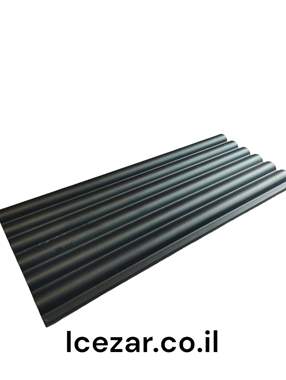 חיפוי קיר פולימרי 3D מעוגל בצבע שחור - המחיר ל1 יחידה  : image 2