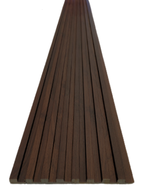 חיפוי קיר 3D עץ אגוז כהה - מחיר ל1 יחידה : image 2