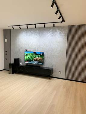 חיפוי קיר 3D פולימרי צבע אפור עם שחור - מחיר ל1 יחידה : image 3