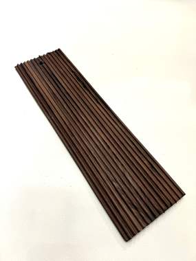 חיפוי קיר פולימרי 3D אגוז כהה מבוקע מדוקק  : image 2