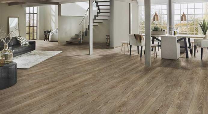 פרקט למינציה גרמני VARIO צבע חום אפרפר מוברש  : image 1