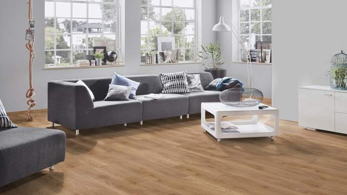 פרקט למינציה תוצרת גרמניה SUPER NATURAL אלון טבעי עם עיניים  : image 2