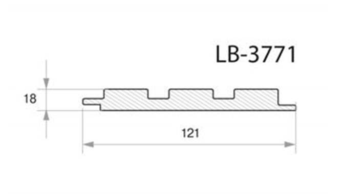 חיפוי קיר 3D MDF במראה עץ טיק - מחיר ל1 יחידה : image 3