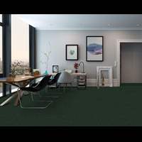 שטיח מקיר לקיר לולאות ירוק (רוחב גליל 3.66 מטר)