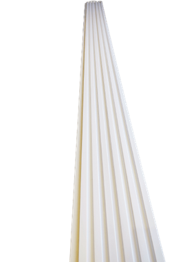 חיפוי קיר 3D פולימרי בצבע לבן - מחיר ל1 יחידה : image 3