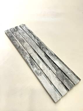 חיפוי קיר פולימרי 3D אפור שיש : image 2