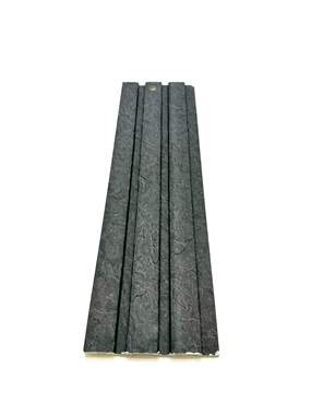 חיפוי קיר פולימרי 3D אפור כהה  : image 1