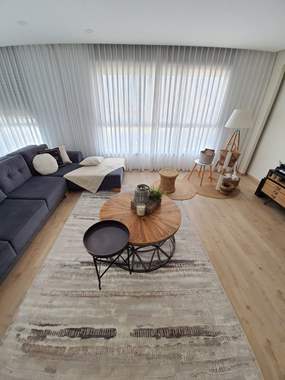 שטיח מיאמי 03 מעוצב שמנת אופייט חום במידה 1.60*2.30  : image 1