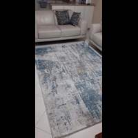 שטיח רצפה  טורינו כחול וחרדל