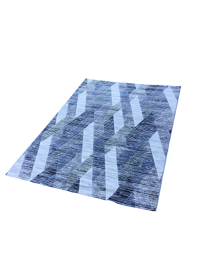 שטיח דגם LISBON 15 גאומטרי כחול ירוק אופייט : image 2